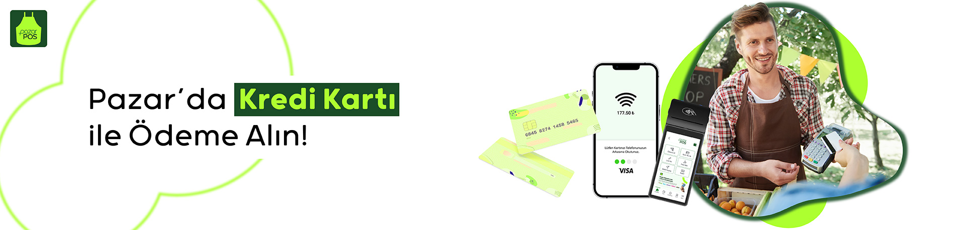 Pazar'da Kredi Kartı ile Ödeme Alın!
